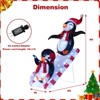 Costway Lighted Christmas Decoration Penguin with 170 LED Lights for Home Lawn Yard Garden - 3 of 4