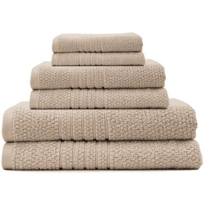 Espalma Softee 6-Piece elegant & stylish 100% Cotton Bath Towel Set