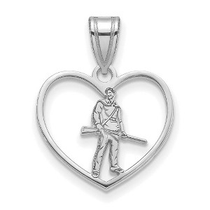 Black Bow Jewelry Sterling Silver West Virginia Mountaineers NCAA Pendant - 1 of 4