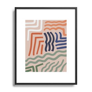 Nick Quintero Arid Contour Metal Framed Art Print - Deny Designs - 1 of 4