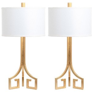 Arabelle Hardback Table Lamp (Set of 2) - 27.5 Inch Height - LIT4508 - Gold - Safavieh - 1 of 4