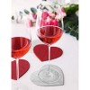 Togas Emery Red/Grey Wineglass Coaster - 4 of 4