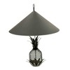 18" Steel Garden Pineapple Bird Feeder Black - ACHLA Designs: Weather-Resistant, No Assembly Required - 2 of 3