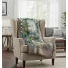 Morning Butterfly Woven Throw – 50x60 inch Cotton by Manual Woodworkers and Weavers - 2 of 3