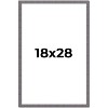 PosterPalooza | Textured Grey Picture Frame - UV Acrylic, Foam Board Backing, Hanging Hardware - 2 of 4
