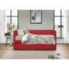 NicBex Twin Size Upholstered Nailhead Trim Daybed with Pull-out Trundle for Bedroom,Living Room,Apartment - 2 of 4