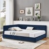 Full Size Upholstered Tufted Bed Frame, Sofa Bed Frame With Backrest And Armrests, Full-Size Bed For Bedroom, Sofa Bed Modern-Cuddlewood - 2 of 4
