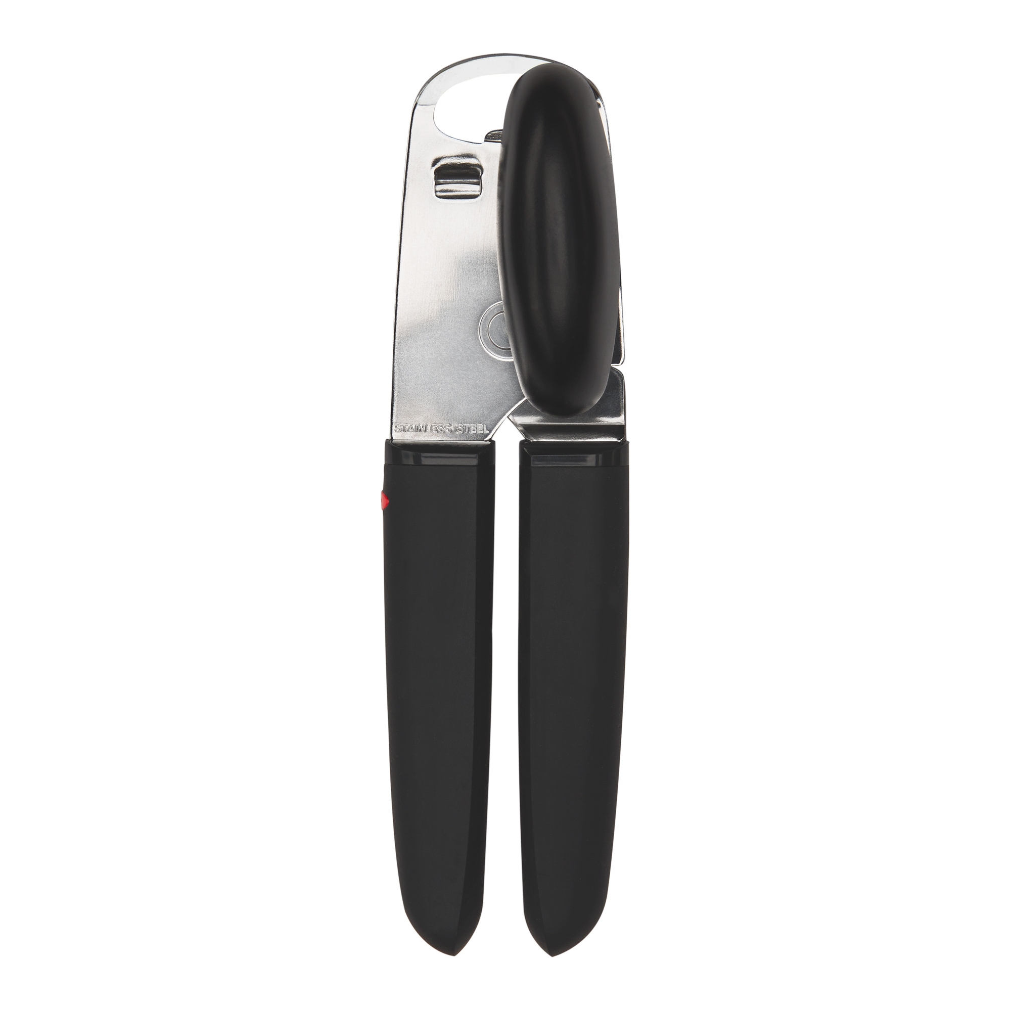 OXO Soft Handled Can Opener: Good Grips, Stainless Steel, Manual, Soft-Grip Handle, Hand Wash, Freestanding, Black