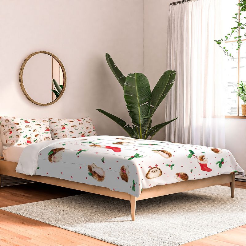 Ninola Design Hedgeog Yuletide Comforter + Pillow Sham(s) - Deny Designs, 2 of 4