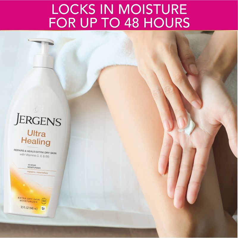 Jergens Ultra Healing Hand and Body Lotion, Dry Skin Moisturizer with Vitamins C, E, and B5, 6 of 16