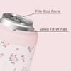 HydroJug Can Cooler - 2-in-1 Insulated Can Cooler Cup 12oz - Stainless Steel, Non-Slip Rubber Base, Screw-Top Lid - 3 of 4