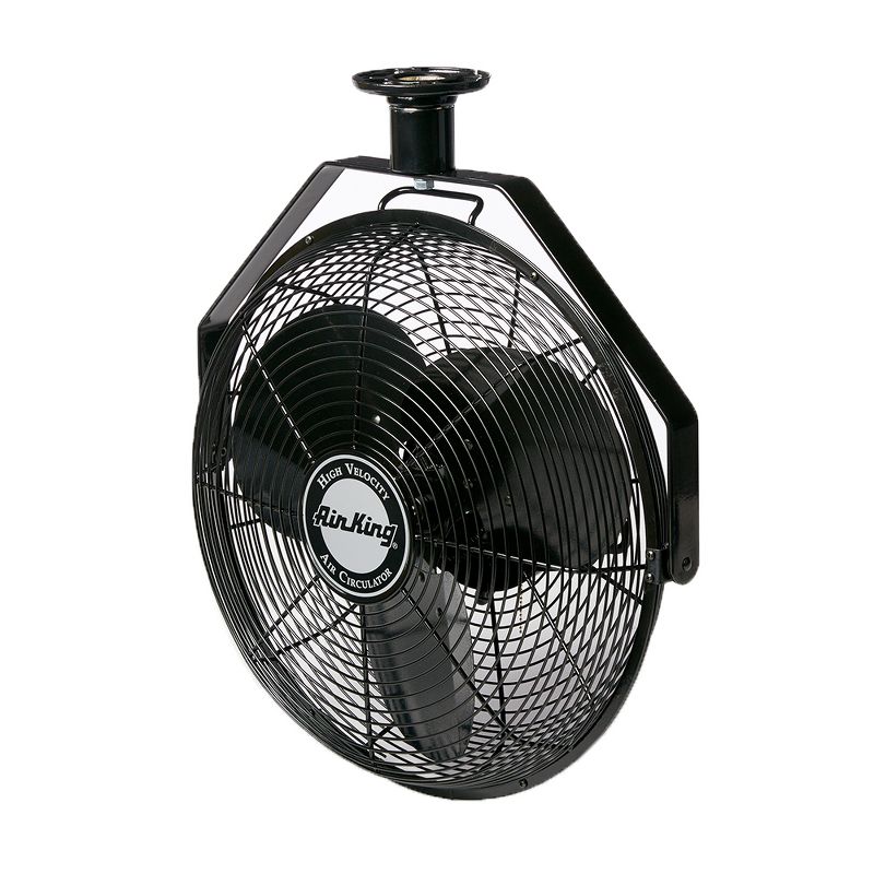 Air King 18" 1/16 HP Motor 3 Speed Non-Oscillating Enclosed Ceiling Mount Fan, 1 of 5
