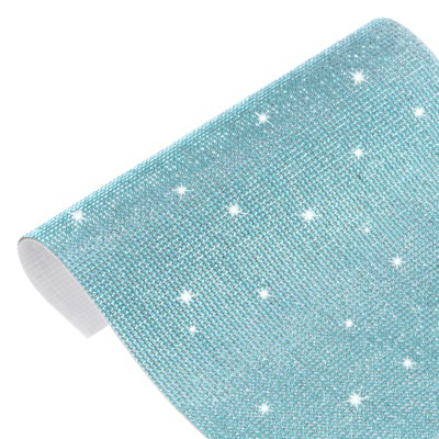 Unique Bargains Crystal Rhinestone Sheet Self Adhesive DIY Crafts Sticker 1 Pc