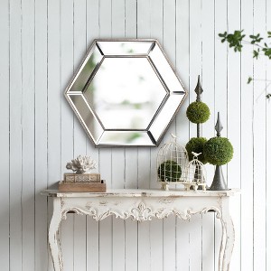 CAVINAS Bathroom Vanity Mirror,Wall Mirror with Traditional Silver Finish,Home Decor Accent Mirror for Living Room,Entryway,Bedroom - 1 of 4