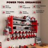 WOWLIVE Power Tools Organizer Wall Mount, Cordless Drill Organizer, 4 Layers Tool Rack for Garage, 8 Drill Holders, TR002 - 2 of 4