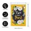 Evergreen Bee Our Guest Frame Garden Linen Flag 12.5 x 18 Inches Indoor Outdoor Decor - 2 of 4