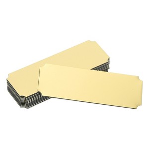 Unique Bargains Aluminium DIY Engraved Blank Nameplate Office Signages 12 Pcs - 1 of 4