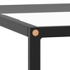 vidaXL Coffee Table Black and clear Tempered glass, powder-coated steel S - 4 of 4
