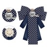 INSPIRE CHIC Women's Shirt Decoration Polka Dots Bow Ties Ribbon Brooch Pin 1 Pc - 3 of 4