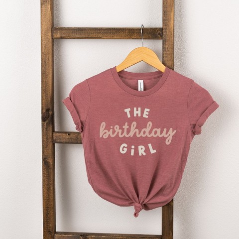 The Juniper Shop The Birthday Girl Youth Short Sleeve Tee - L - Mauve