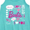 Girls' - Barbie - Valentine's Collage Graphic Sleeveless Aline Dress - 2 of 3