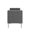 HL Home Furnishings,Square Arm Tufted Storage Ottoman - 3 of 4