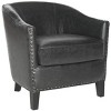 Evander Club Chair - MCR4732A - Antique Black - Safavieh - 4 of 4