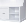 CAVINAS Hall Tree with 6 Hooks Modern Coat Rack with Storage Bench and Open Shelves for Entryway, Hallway - 4 of 4