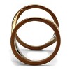 Slickblue Women's Stainless Steel Ring IP Coffee Light Finish with Light Peach Synthetic Crystal, Size 5-10 - 4 of 4