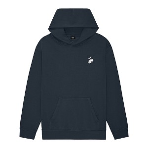 Dalix Heartly Ghost Embroidery Relaxed Hoodie Soft Fleece Sweatshirt Fit Lounge Womens - 1 of 4