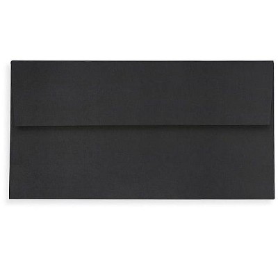 LUX Slimline Invitation Envelopes 3 7/8 x 8 7/8  250/Box Midnight Black LUX-72973-B-250