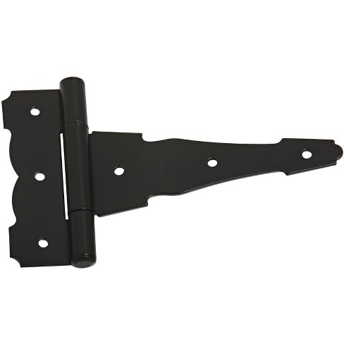 National Hardware 6 In. L Black Steel Ornamental T Hinge 1 Pk : Target