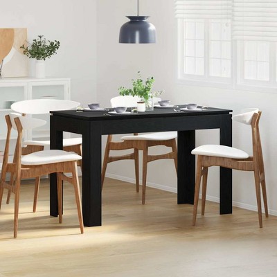 Clihome Modern Minimalist Oak Dining Table, 4-Seater Table Surface for Everyday Family Meals