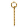 Black Bow Jewelry 14K Yellow Gold, Varsity Collection, Medium D/C Pendant Number 0 - 2 of 4