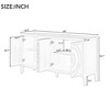 ORRD Retro Sideboard with Circular Groove Doors & Round Metal Handles, Storage Cabinet for Entryway, Dining & Living Room - 4 of 4
