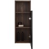 Chery Life 11.82'' x 11.82'' x 31.52'' in Black & Walnut Bathroom Floating Side Cabinet, Wall-mounted Storage Cabinet for Small Space - 2 of 4