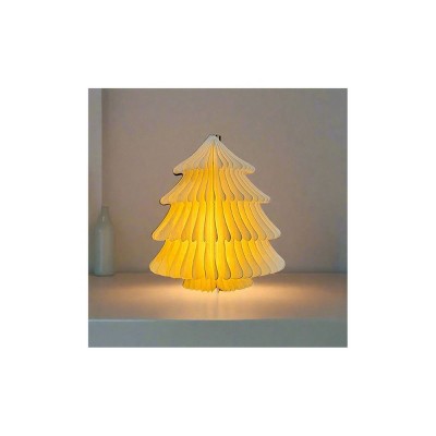 BlueAcorn Tyvek Paper Art Lamp Spruce Shape, 2-pack