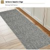 Acekool 5x7 Machine Washable Rug, Modern Non-Slip Minimalist Area Rug, Stain Resistant, Foldable Neutral Accent Carpet for Living Room, Black - 4 of 4