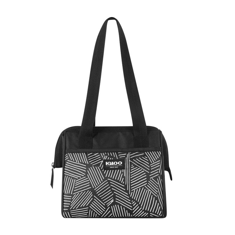 Igloo Print Essentials Leftover Lunch Bag  with Pack Ins - Black, 6 of 17
