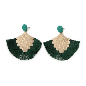 SOHI Women's Gold Tassel Drop Earrings - 1 of 3