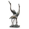 SPI Home Crane Family Sculpture – Elegant Cast Iron Garden Accent, Nature-Inspired Decor, 16" H x 8" W x 6.5" D - 3 of 3