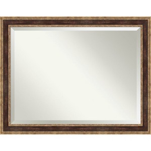 Amanti Art Ridge Beveled Framed Bathroom Vanity Wall Mirror - 1 of 4