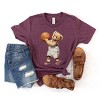 The Juniper Shop Watercolor Basketball Bear Youth Short Sleeve Tee - 3 of 4