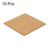 Unique Bargains Thickened Cork Self-Adhesive Kitchen Coasters for Tableware - 3 of 4