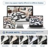 Washable Runner Rug 2x6, Soft Non Slip Black and White Kitchen Runner, Low Pile Ultra Thin Hallway Rugs - 4 of 4