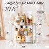 LunaLulinlk 2-Tier Plastic Non-Slip Lazy Susan Organizer 10.63'' for Dining Room, Kitchen Counter Turntable Spice Rack - 2 of 4