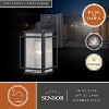 VAXCEL Hyde Park Dusk to Dawn Bronze Mission Outdoor Wall Light Lantern Clear Glass - 2 of 4