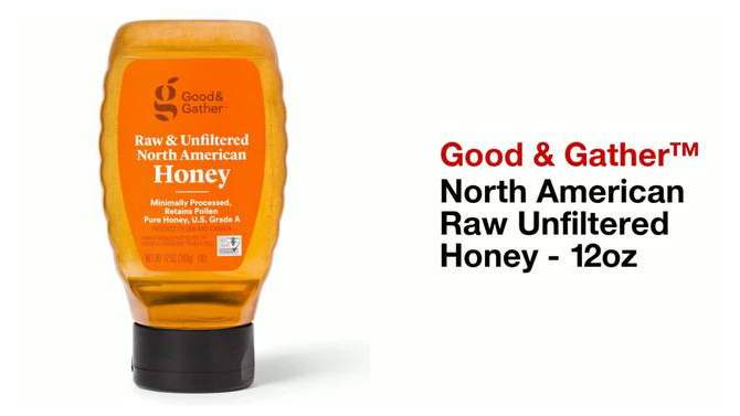 Raw and Unfiltered North American Honey - 12oz - Good &#38; Gather&#8482;, 2 of 7, play video