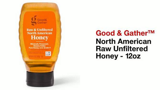 Raw and Unfiltered North American Honey - 12oz - Good &#38; Gather&#8482;, 2 of 7, play video