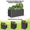 GustoWave Large Outdoor Planter Boxes Kit Set of 2, Galvanized Steel Raised Garden Bed with Open-Ended Base Design,  Elevated Planter, Raised Bed - 2 of 4